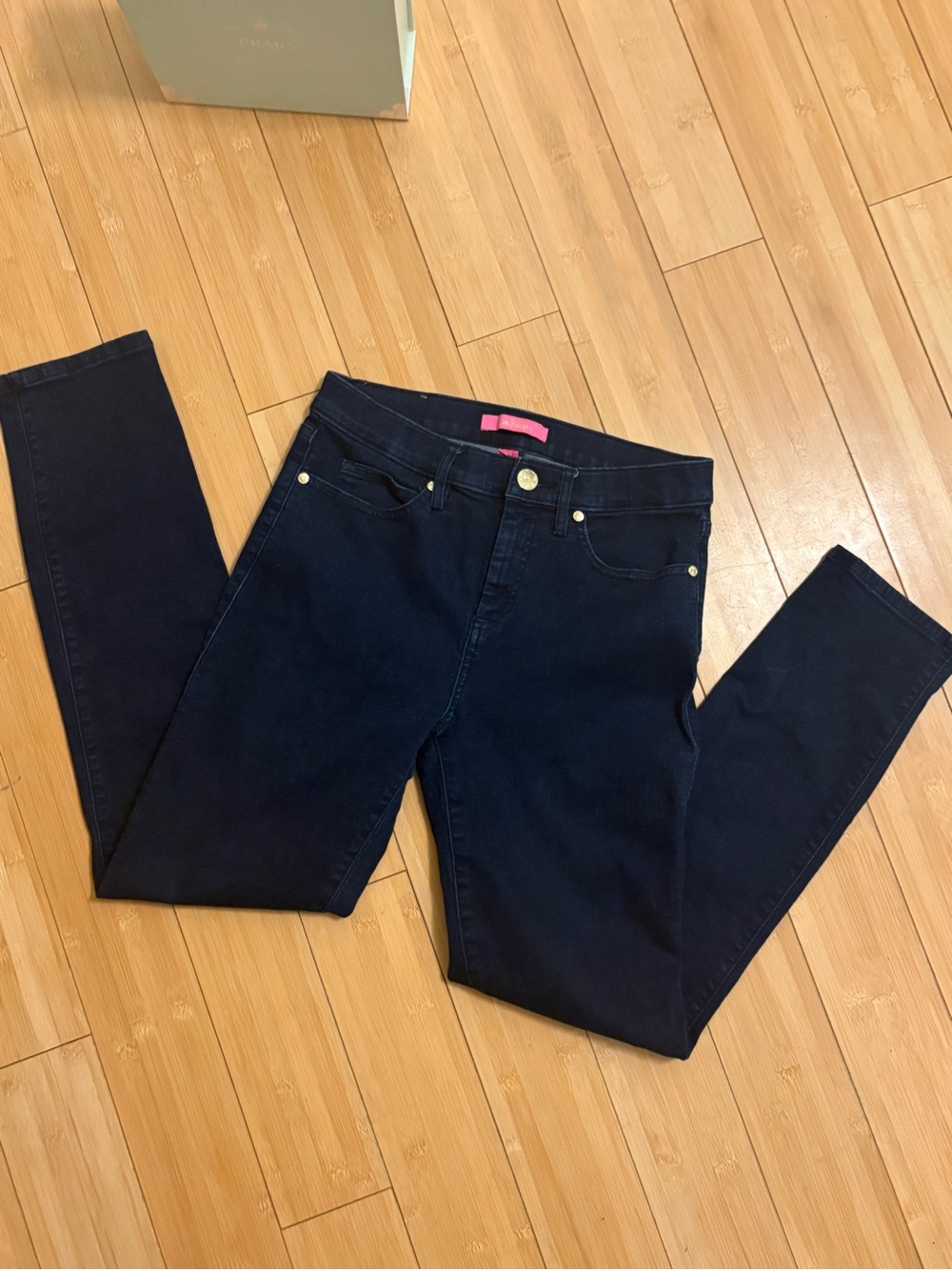 Lilly Pulitzer South Ocean High Rise Skinny Onyx Jeans Size 6, Like New!